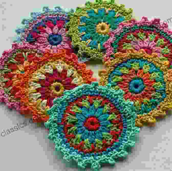 A Crocheted Coaster With A Flower Design Crochet Projects In One Hour: 15 Adorable Ideas For Everyone Who Loves Crocheting But Has No Time