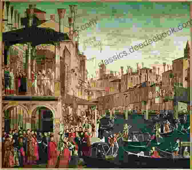 A Painting Depicting A Bustling Scene In Renaissance Italy, With People Mingling In The Streets, Shops And Market Stalls The Poison Keeper: An Enthralling Historical Novel Of Renaissance Italy (Italian Renaissance Series)