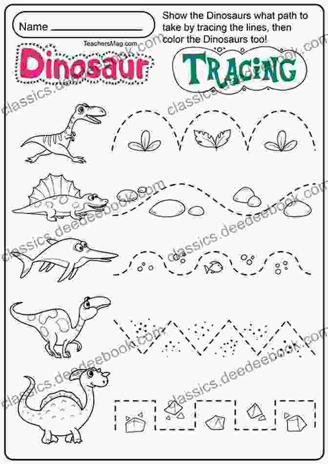 Printable Worksheets A Sample Worksheet Featuring Two Dinosaur Illustrations For Kids To Spot The Differences Dinosaurs Spot The Differences For Kids Ages 4 8: Puzzle For Children Age 4 5 6 7 8 And Up Try To Find The Difference Dinosaur Holiday Gift For Toddlers And Preschoolers