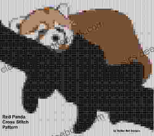 Red Panda Cross Stitch Pattern